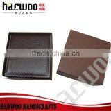 Custom Handmade Black Leather Packaging Box