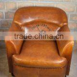 Leather Singe Seater Sofa, Vintage Industrial Furniture Wholesale
