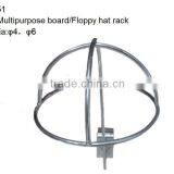 Clip Rectangle Hanging Hat Display Shelf thumbnail-3