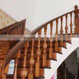 Red Oak Handrail Teak Wooden Stair Part thumbnail-4