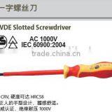Insulated VDE Screwdriver, Slotted Screwdriver