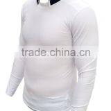 Long Sleeve Collared Compression T Shirt, White Color Rash Guards Supplier , Cosh International, Design # 27 thumbnail-1
