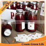 250ML Glass Orange Juice Bottle With Metal Lid For Sale thumbnail-3