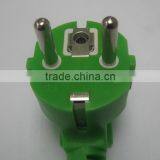 Russian 16A 250V Angled Type Green GOST-R Roung Plug