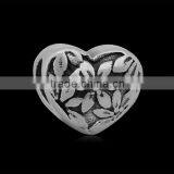 Ready Stock 316 Stainless Steel Flower Pattern Heart European Charm Spacer Beads DIY Jewelry Accessory Manufacturer SEB-LG119 thumbnail-1
