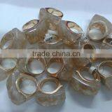 925 Sterling Silver Jewelry Wholesale 18K Gold Jewelry Plated From Sterling Silver Ring Imi Rutilated Quartz Bridge Cut Gemstone thumbnail-2