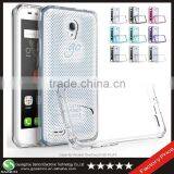 Samco Premium Scratch Resistant Crystal Clear Hybrid TPU + PC Phone Case for Alcatel One Touch Go Play