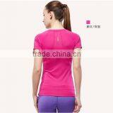 2016 Wholesale Women Customized Shirt/fitness Compression Yoga Wear thumbnail-2
