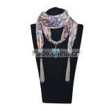 Free Sample 2016 Spring New Design Women Pendant Scarves