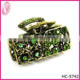 Wholesale Vintage Crystal Metal Hair Claw Hair Accessories thumbnail-1