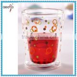 Pyrex Bulk Heat Resistant Drinking Tea Glass cup With Round Bottom