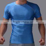 100% Breathable Blue Blank Men's Sport T-shirt Fashion Men's Sports Wear thumbnail-1