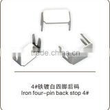 Iron four-pin bottom stopper No.4 zipper garment accessories