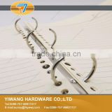 hot new products metal nickel plated 3 rings binder clip for book