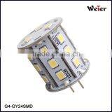 4W SMD 2835 24PCS 230V LED 360degree G4 LED