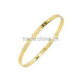 Memories Bangles With Customize Design Word 'PEACE COME FROM WITHIN' With 4mm/7mm Width thumbnail-3