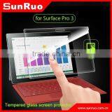 Factory price notebook accessories tempered glass screen protector for surface pro3 12"