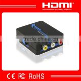 Cost Efficient HDMI to AV S-Video L/R Full HD 1080P Support 3D Mini Digital Converter