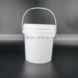 1 Gallon Plastic Pails, Small Oil Bucket, Glue Pail, Round Barrel for Paint With Handles thumbnail-2