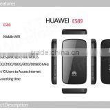 Wholesale Original Unlock LTE FDD 100Mbps huawei Wireless 4G LTE router E589 Pocket WiFi Hotspot on 2015