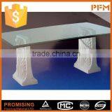 Hand Carved Small Yellow Stone Table thumbnail-6