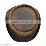 2 TONES PULL-UP CRAZY HORSE COWHIDE LEATHER "STEAMPUNK" TOP HAT thumbnail-5