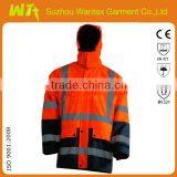 hot sale alibaba bulk factory price reflective winter safety working jacket parka with refletor