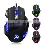 Zelotes 5500 DPI 7 Button LED Optical USB Wired Gaming Mouse for Pro Gamer