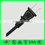 125V AC power plug 2 pin Jap plug with Japan electric wire cable