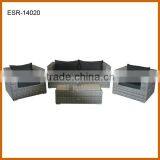 One Double Sofa With Two Single Sofa Outdoor Indoor Rattan Sofa Set thumbnail-1