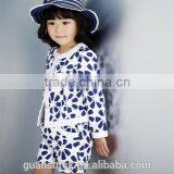 Navy Blue Flower Lace Fabric With White Holes thumbnail-5