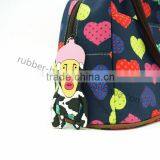 Hot Selling Cartoon Character Water Filled Custom Soft Pvc Keychain thumbnail-4