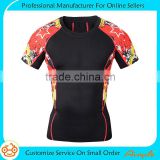 Sublimation Print Moisture Wicking Custom Mens Compression Wear
