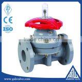 Flange End Rubber Lined PVC Plastic Diaphragm Valve thumbnail-2