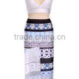 Black Patchwork Condole Belt Bandeau Slits Dress Summer Dresses for Women thumbnail-3