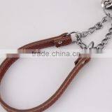 Personalized Design Functional Pet Collar Dog Leash Leather Dog Leash for Training Walking, Real Leather Dog Leash Made in China thumbnail-5