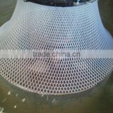 White Plastic flat wire mesh