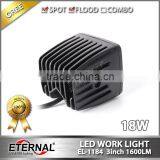 18W Cube Off-road Fog Light ATV Motorcycle Marine Headlight Dually Pillar A Spot Led Work Light thumbnail-3