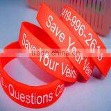 Colored Decorative Moulded Rubber Wristbands thumbnail-1