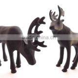 Christmas Gift Reindeer Set Dark Finish Aluminum Figurine thumbnail-1