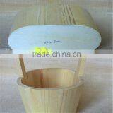 Bucket Small Wood Buckets Antique Wood Bucket Kids Toy Buckets Wood Toy Bucket for Sale thumbnail-6