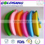 Yellow Color Banana Shape Silicone Pencil Bag thumbnail-3