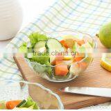 Very Large Decorative Clear Glass Salad Bowls thumbnail-3