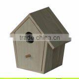 FSC Unfinished House Shape Drawer Wood Bird House thumbnail-1