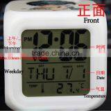 New Products Modern Big Size Custom Cube Shape Lighting Clock thumbnail-5