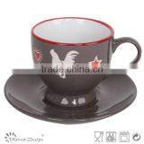Wholesale Ceramic Chicken Tea Cup and Saucer thumbnail-4