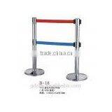 Stainless Steeel Queue Stand With Warning Belt thumbnail-1