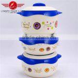 Household 3pcs Insulated Food Warmer Casserole/ Plastic Food Container Set thumbnail-1