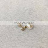 White 8-8.5mm Akoya Pearl Earrings thumbnail-3
