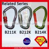 Aluminum Material Rescue Rock Climbing 23KN Carabiner With B Type thumbnail-5